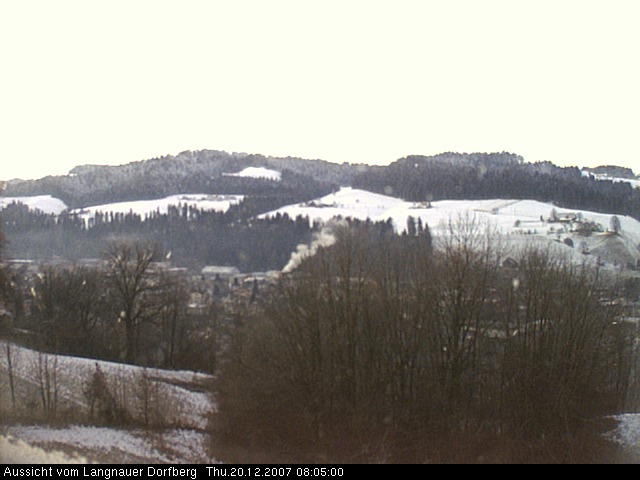 Webcam-Bild: Aussicht vom Dorfberg in Langnau 20071220-080500