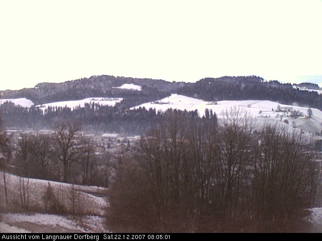 Webcam-Bild: Aussicht vom Dorfberg in Langnau 20071222-080500