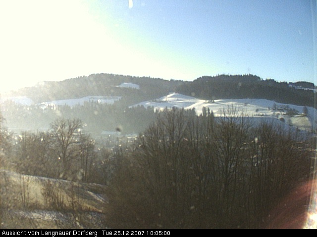 Webcam-Bild: Aussicht vom Dorfberg in Langnau 20071225-100500