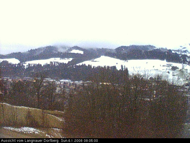 Webcam-Bild: Aussicht vom Dorfberg in Langnau 20080106-080500