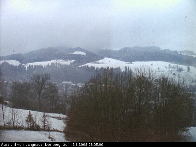 Webcam-Bild: Aussicht vom Dorfberg in Langnau 20080113-080500