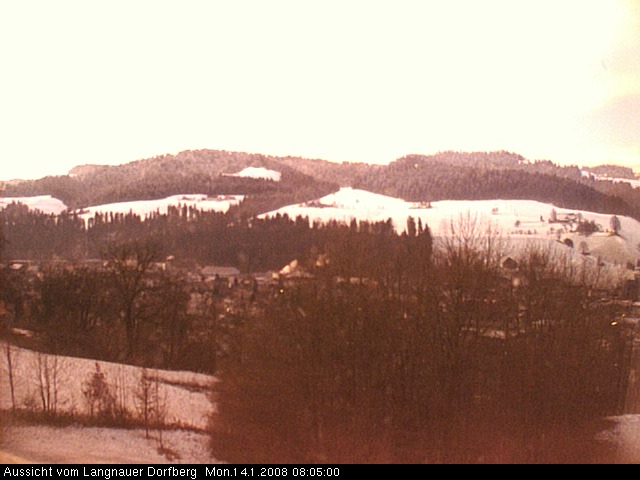 Webcam-Bild: Aussicht vom Dorfberg in Langnau 20080114-080500