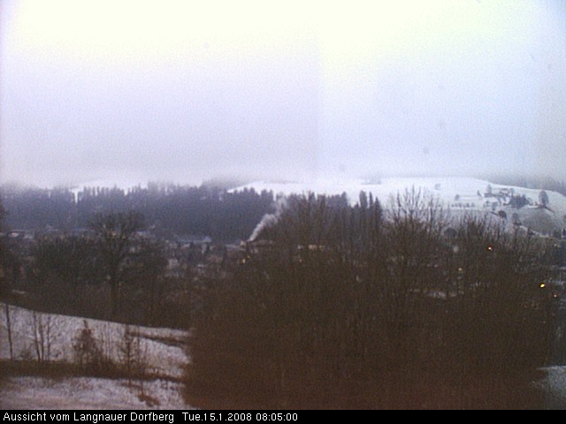 Webcam-Bild: Aussicht vom Dorfberg in Langnau 20080115-080500