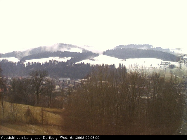 Webcam-Bild: Aussicht vom Dorfberg in Langnau 20080116-090500