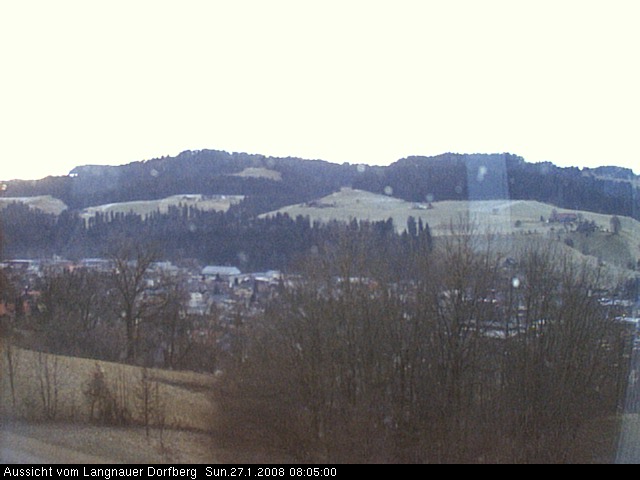 Webcam-Bild: Aussicht vom Dorfberg in Langnau 20080127-080500