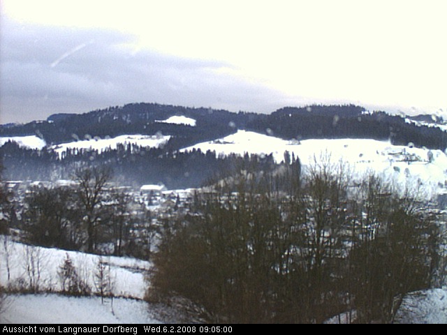 Webcam-Bild: Aussicht vom Dorfberg in Langnau 20080206-090500