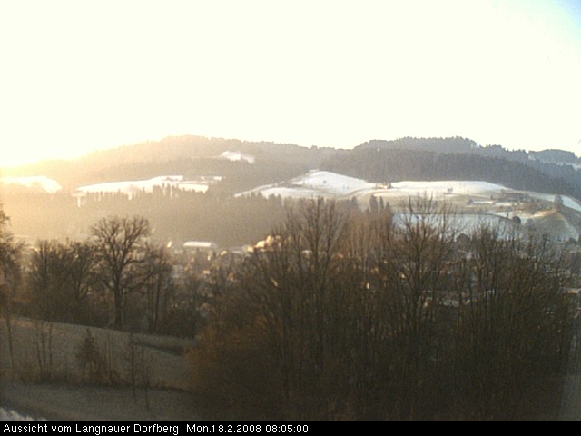 Webcam-Bild: Aussicht vom Dorfberg in Langnau 20080218-080500