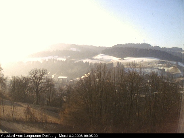 Webcam-Bild: Aussicht vom Dorfberg in Langnau 20080218-090500