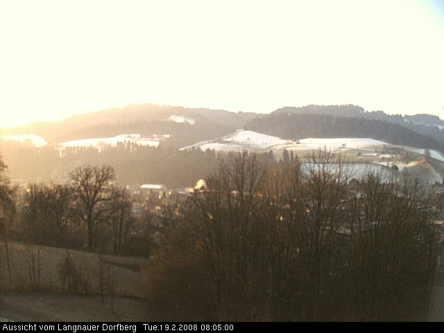Webcam-Bild: Aussicht vom Dorfberg in Langnau 20080219-080500