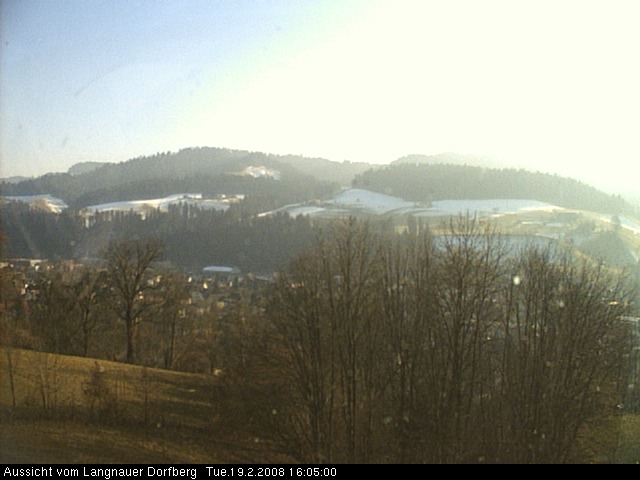 Webcam-Bild: Aussicht vom Dorfberg in Langnau 20080219-160500