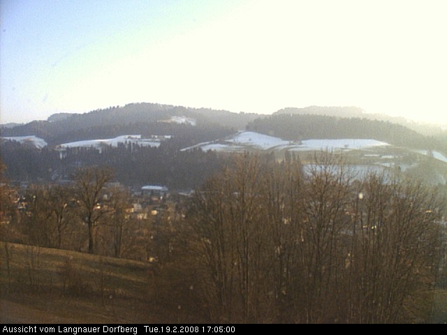 Webcam-Bild: Aussicht vom Dorfberg in Langnau 20080219-170500