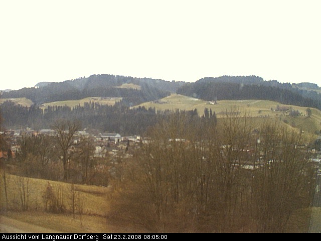 Webcam-Bild: Aussicht vom Dorfberg in Langnau 20080223-080500