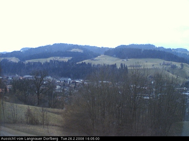 Webcam-Bild: Aussicht vom Dorfberg in Langnau 20080226-160500