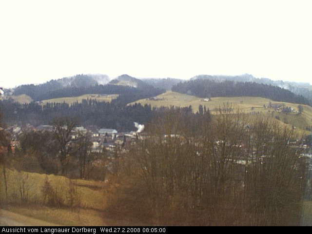 Webcam-Bild: Aussicht vom Dorfberg in Langnau 20080227-080500
