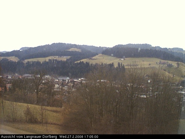 Webcam-Bild: Aussicht vom Dorfberg in Langnau 20080227-170500