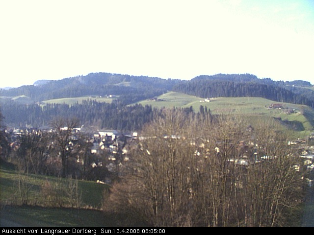 Webcam-Bild: Aussicht vom Dorfberg in Langnau 20080413-080500