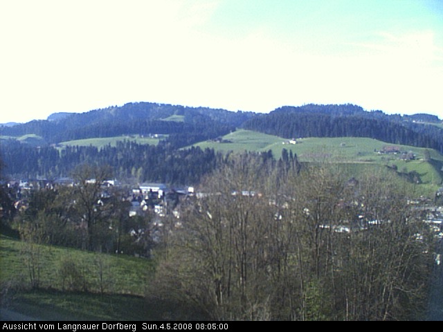 Webcam-Bild: Aussicht vom Dorfberg in Langnau 20080504-080500
