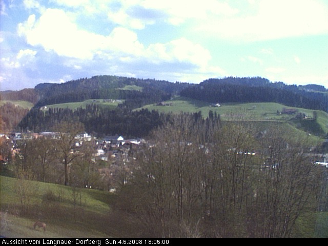 Webcam-Bild: Aussicht vom Dorfberg in Langnau 20080504-180500