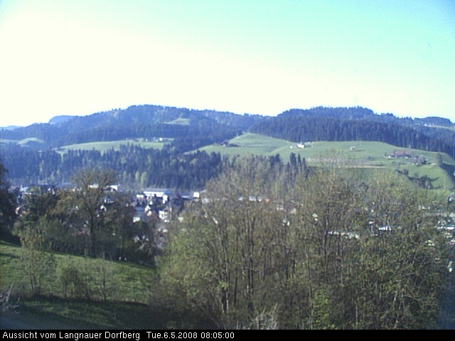Webcam-Bild: Aussicht vom Dorfberg in Langnau 20080506-080500
