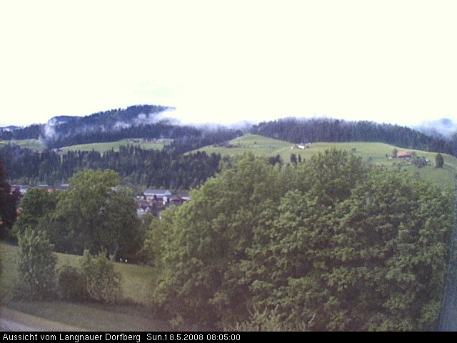 Webcam-Bild: Aussicht vom Dorfberg in Langnau 20080518-080500