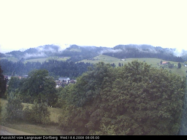 Webcam-Bild: Aussicht vom Dorfberg in Langnau 20080618-080500