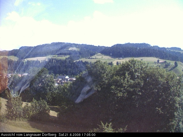 Webcam-Bild: Aussicht vom Dorfberg in Langnau 20080621-170500