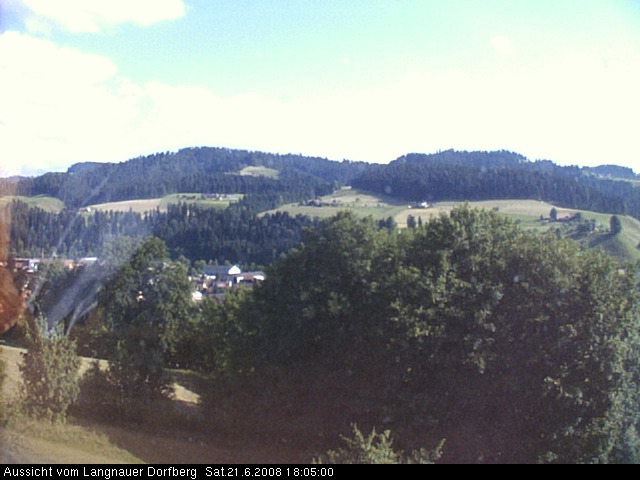 Webcam-Bild: Aussicht vom Dorfberg in Langnau 20080621-180500