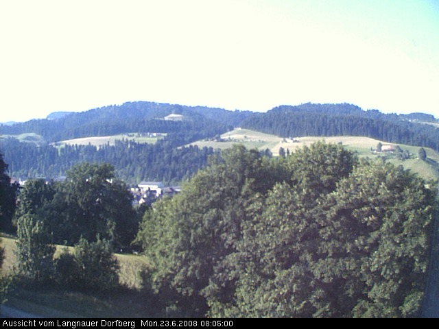 Webcam-Bild: Aussicht vom Dorfberg in Langnau 20080623-080500