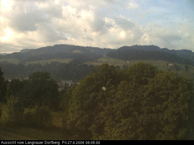 Webcam-Bild: Aussicht vom Dorfberg in Langnau 20080627-080500