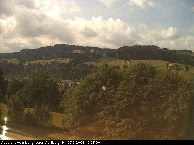 Webcam-Bild: Aussicht vom Dorfberg in Langnau 20080627-100500