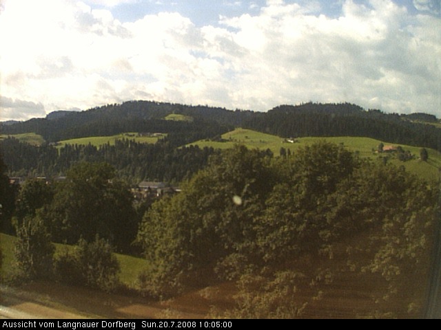 Webcam-Bild: Aussicht vom Dorfberg in Langnau 20080720-100500