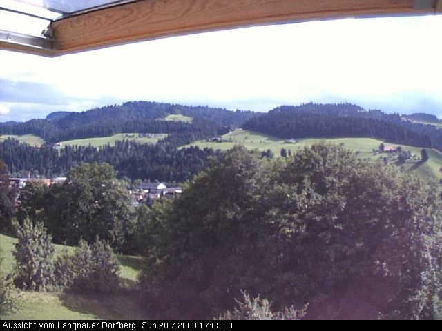 Webcam-Bild: Aussicht vom Dorfberg in Langnau 20080720-170500