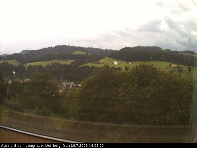 Webcam-Bild: Aussicht vom Dorfberg in Langnau 20080720-180500