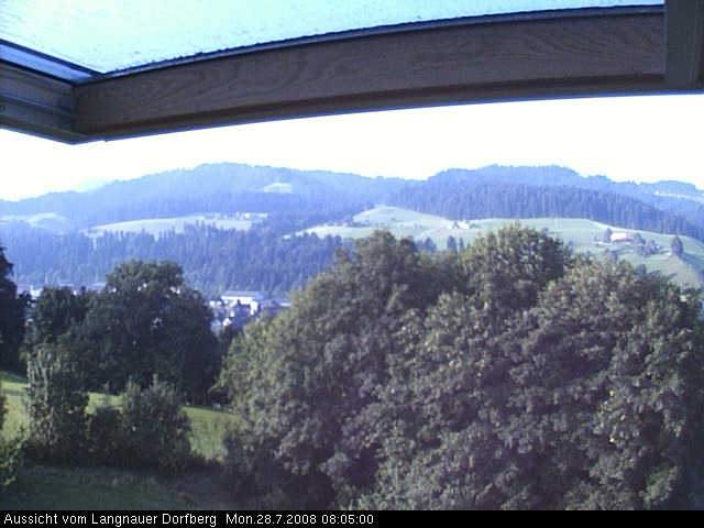 Webcam-Bild: Aussicht vom Dorfberg in Langnau 20080728-080500