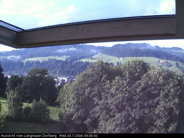 Webcam-Bild: Aussicht vom Dorfberg in Langnau 20080730-080500