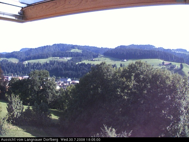Webcam-Bild: Aussicht vom Dorfberg in Langnau 20080730-180500