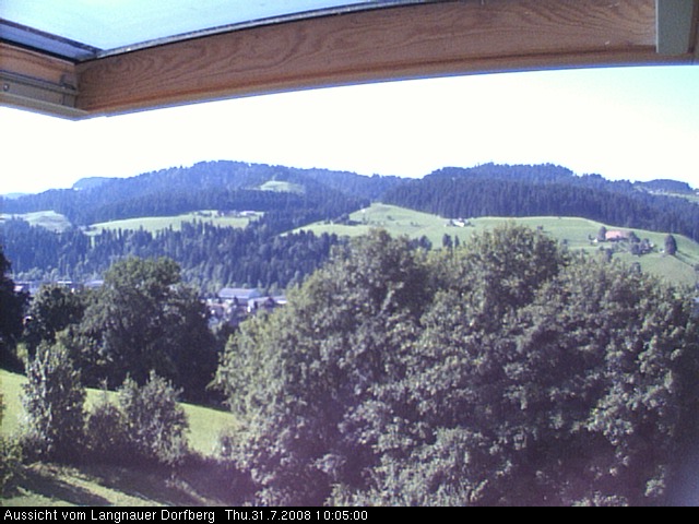 Webcam-Bild: Aussicht vom Dorfberg in Langnau 20080731-100500