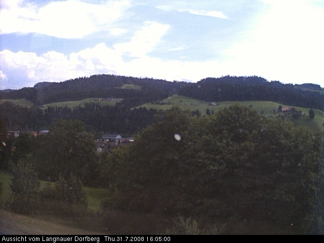 Webcam-Bild: Aussicht vom Dorfberg in Langnau 20080731-160500