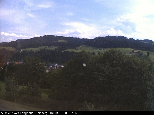 Webcam-Bild: Aussicht vom Dorfberg in Langnau 20080731-170500