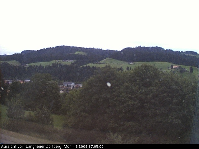 Webcam-Bild: Aussicht vom Dorfberg in Langnau 20080804-170500