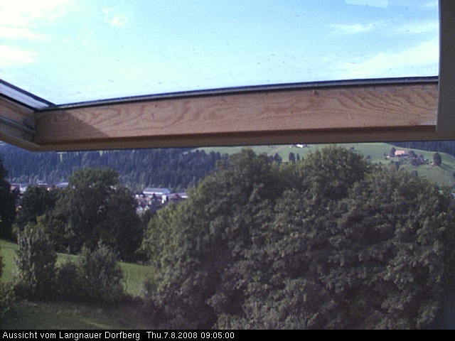 Webcam-Bild: Aussicht vom Dorfberg in Langnau 20080807-090500