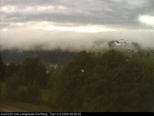 Webcam-Bild: Aussicht vom Dorfberg in Langnau 20080812-080500
