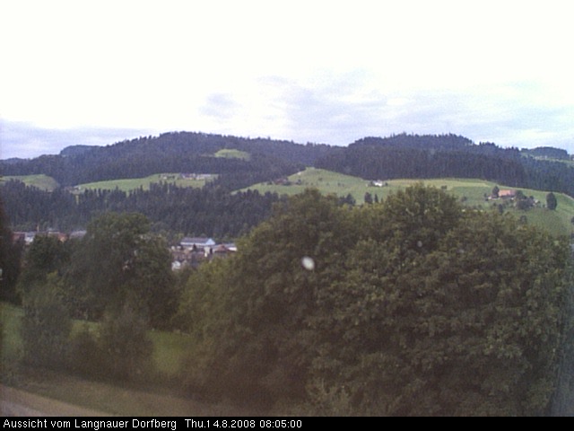 Webcam-Bild: Aussicht vom Dorfberg in Langnau 20080814-080500