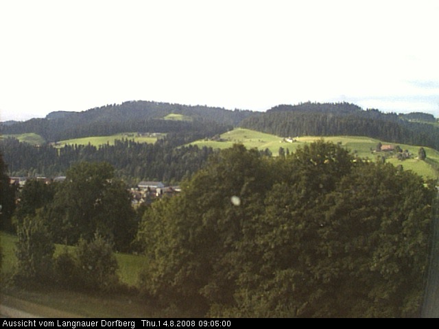 Webcam-Bild: Aussicht vom Dorfberg in Langnau 20080814-090500