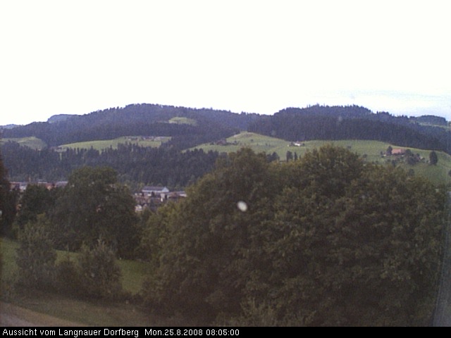 Webcam-Bild: Aussicht vom Dorfberg in Langnau 20080825-080500