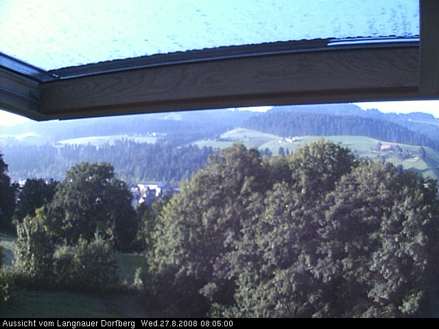 Webcam-Bild: Aussicht vom Dorfberg in Langnau 20080827-080500
