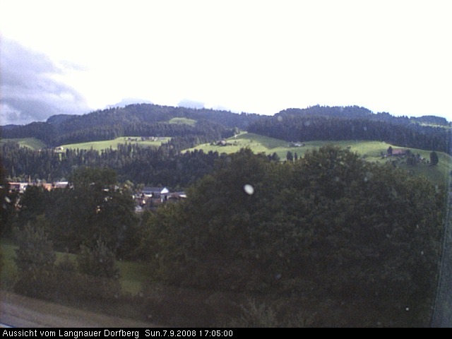 Webcam-Bild: Aussicht vom Dorfberg in Langnau 20080907-170500