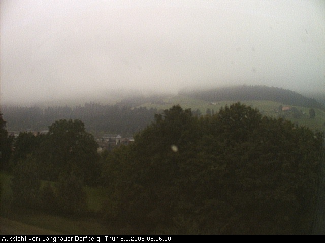 Webcam-Bild: Aussicht vom Dorfberg in Langnau 20080918-080500