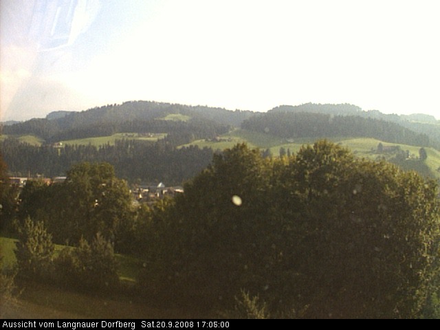 Webcam-Bild: Aussicht vom Dorfberg in Langnau 20080920-170500