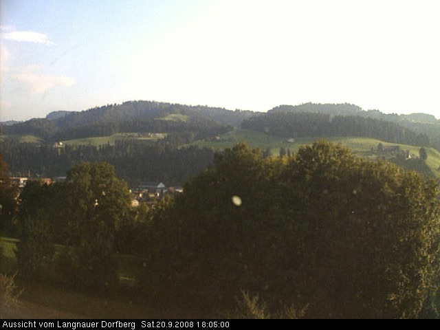 Webcam-Bild: Aussicht vom Dorfberg in Langnau 20080920-180500